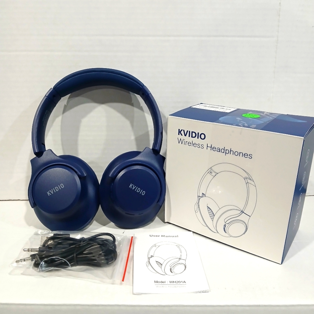 KVIDIO Wireless Headphones in Blue
